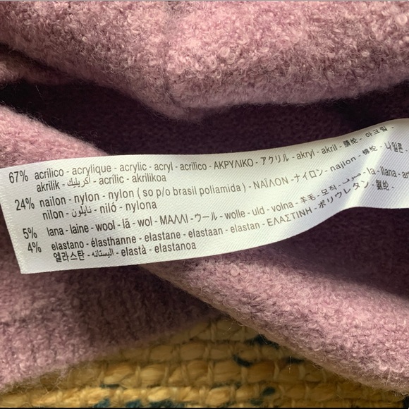 NWOT Purple cropped knit sweater by Zara - Picture 7 of 7